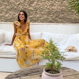 Lyocell ruffle dress